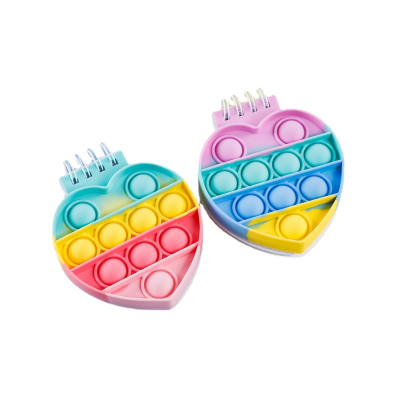 pop silicon push bubble notebook