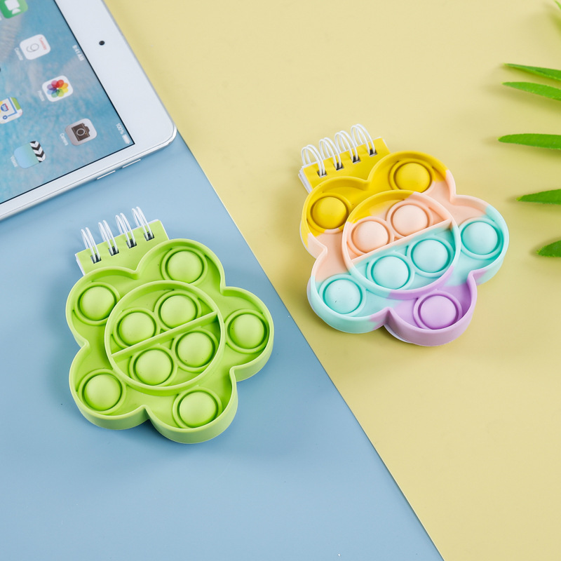 pop silicon push bubble notebook