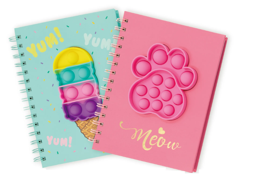 pop silicon push bubble notebook