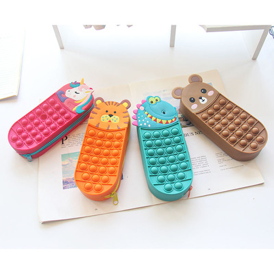 silicone push pop pencil case