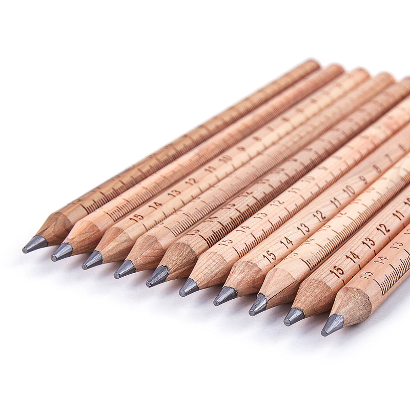Pencil with ruler